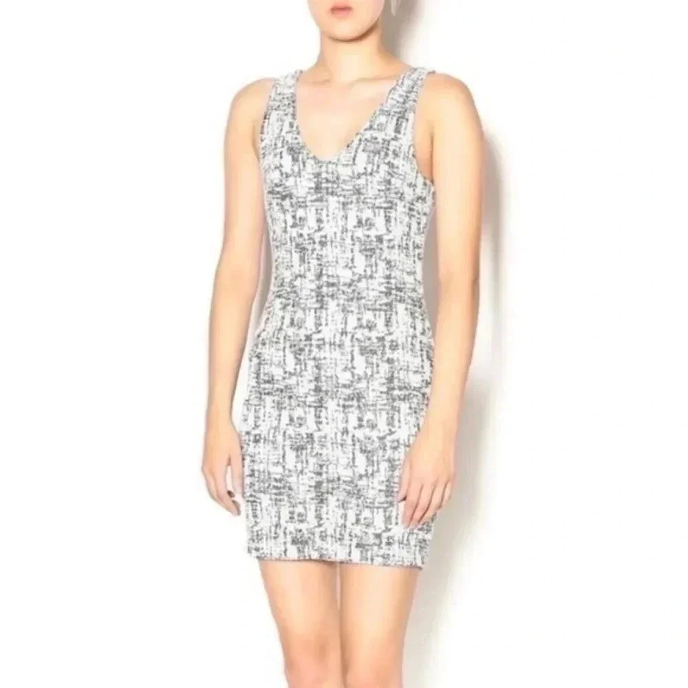 Lush knitted tweed sleeveless dress Small